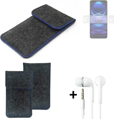 Produktbild von K-S-Trade Handy Schutz Hülle kompatibel mit Xiaomi Redmi Note 12 Pro Schutzhülle Handyhülle Filztasche Pouch Tasche Case Sleeve Filzhülle
