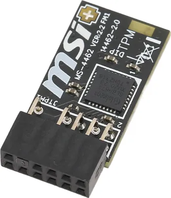 Zdjęcie produktu dla Moduł TPM2.0 TPM SPI 12-pinowy moduł bezpieczeństwa szyfrowania z SLB 9672 dla płyt głównych MSI dla Windows 10 11