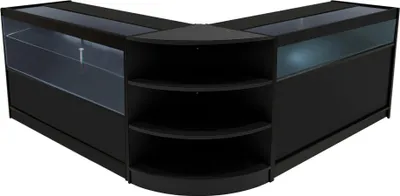 Immagine prodotto di Set di banconi espositivi a LED Harmonia: modello LM60 + B1500 + C1500 – colore nero