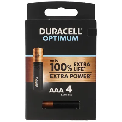 Immagine prodotto di Duracell MN2400 AAA Micro Battery Optimum confezione in blister da 4 pezzi