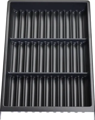 Produktbild von ORGA-BOX Gewürzgläsereinsatz SEPARADO schiefergrau 300 x 474 x 51 mm (ab 40er Korpusbreite)