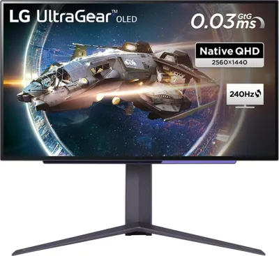 Produktbild von LG 27GR95QE-B Monitor 67,3 cm (26,5 Zoll) schwarz