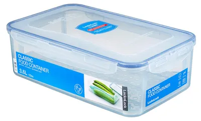 Produktbild von LocknLock PP Classic Vorratsdose mit Ablaufgitter | 3,6L | 30,1 x 18,8 x 9,4 cm
