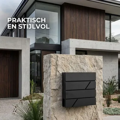 Image de ParcelXL Boîte aux lettres - Boîte aux lettres murale - Noir