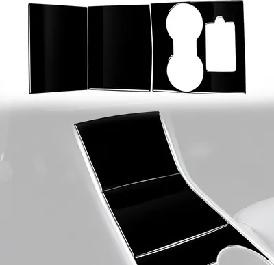 Obrázek produktu pro Pro Tesla Model 3 498 Car Central Control Panel Dekorativní Nálepka, Levý a Pravý pohon Univerzální (Black)