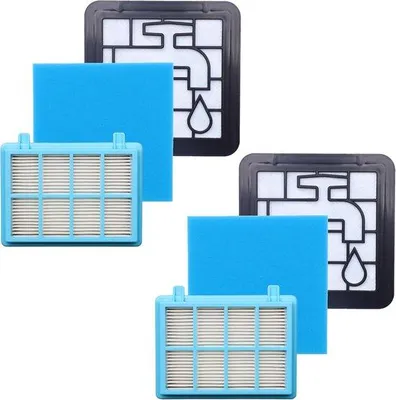 Immagine prodotto di Tre pezzi - Set di filtri 3 in 1 per aspirapolvere - Filtro motore + filtro in schiuma + filtro HEPA - Sostenibile - Pulizia quotidiana - Set di filtri 3 in 1