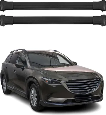 Zdjęcie produktu dla Poprzeczne bagażniki dachowe do Mazdy CX-9 2016-2020 Aluminium Czarny