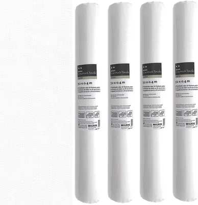 Produktbild von 3-IN-1 ROLL Tischläufer und Tischsets -  Papier – Kariert – 40 x 720 cm – Weiß – 4 Stück