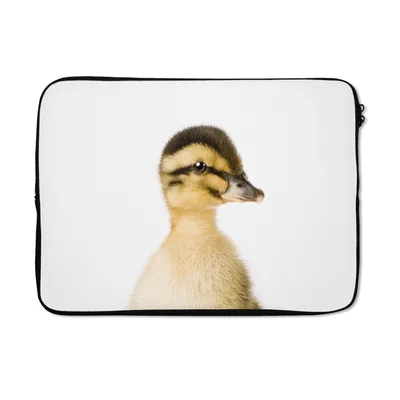Produktbild von MuchoWow® Laptop Hülle 14 ZollEnte - Gelb - Tiere - Natur Laptoptasche - Laptoptasche - Stoßsicher - Schutzhaube
