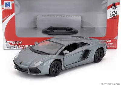 Imagen del producto de Nuevo modelo Lamborghini Aventador LP700-4, año 2011, escala 1:24, color gris metalizado