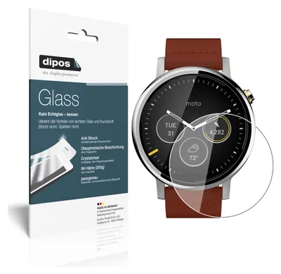 Obrázok produktu pre 2x ochranná fólia pre Motorola Moto 360 (2019) - anti-shock 9H fólia dipos Glass plastic lens