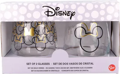 Produktbild von Stor Minnie Set Mit 2 Maus-gläsern Durchsichtig  Durchsichtig One Size