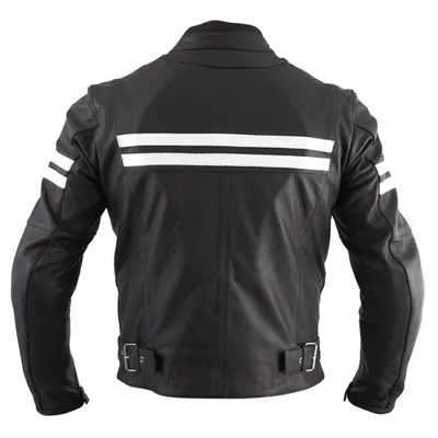 Produktbild von RO844 - zeitlose Motorrad Lederjacke in dezenten anthrazit  Roleff Größe: XL,