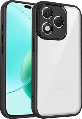 Immagine prodotto di Custodia per Honor 400 Lite cover posteriore trasparente con cornice in TPU, antiurto Nero
