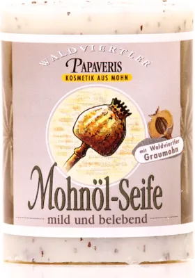 Produktbild von Waldviertler Mohnölseife mit Mohnsamen 100g