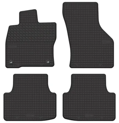 Image de Tapis de sol en caoutchouc pour Seat Leon IV 2020- (berline/break/liftback) – 4 pièces, noirs, sur mesure