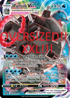 Produktbild von Turtok VMAX (OVERSIZED Karte!!!) Schwert & Schild Promo SWSH103 Sammelkarten Pokemon Einzelkarten