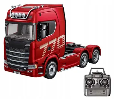 Zdjęcie produktu dla Ciężarówka Zdalnie Sterowana RC Z Kontenerem HUINA Światła Dźwięki 1:18