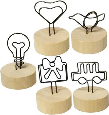 Produktbild von wiederverwendbare, kreative Tischkartenhalter für Hochzeiten und Fotos