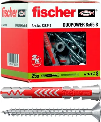 Produktbild von fischer DUOPOWER 8 x 65 S PH LD