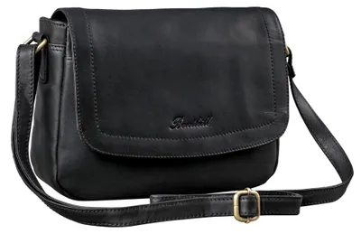 Produktbild von Benthill Handtasche Damen Leder - Umhängetasche aus Rindsleder - Schultertasche aus echtem Leder mit Reißverschluss - Vintage Bag Beutel