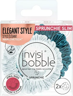 Zdjęcie produktu dla Sprunchie Slim Cool as Ice gumka do włosów 2 szt