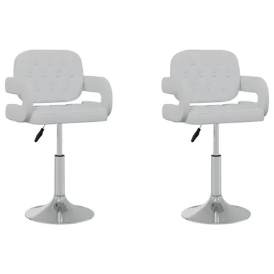 Zdjęcie produktu dla VidaXL 335557, Sztuczna skóra, Stal, 580 mm, 500 mm, 73 cm, 88 cm, 2 szt.