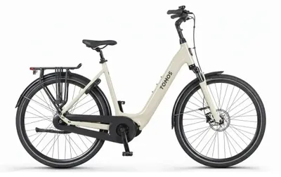 Produktbild von Tomos EB 20 - E-Bike - 28 Zoll - 250W Motor - 160 km Reichweite - 7-Gang - Hydraulische Scheibenbremsen - 748Wh Akku - Tiefeinsteiger - Kieselgrau Matt