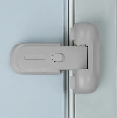 Produktbild von 1 Packung aktualisiertes, kindersicheres Kühlschrank-/Gefrierschrank-Türschloss, geeignet für max. 25 mm Dichtungsstreifen für Kleinkinder und Kinder, kein Werkzeug oder Bohren erforderlich