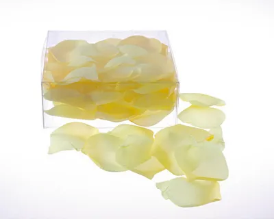 Produktbild von Rosenblüten zum Streuen - gelb - 1 Box - 2434
