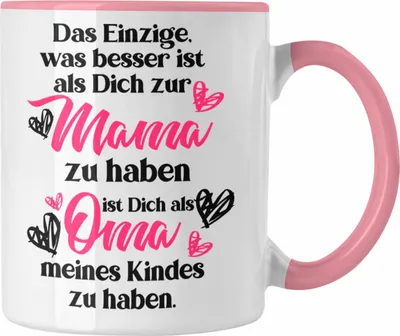 Produktbild von Trendation - Mutter Geschenk Mama Tasse Muttertag Muttertagsgeschenk Mama Tasse Spruch Kaffeetasse Spruch (Rosa)