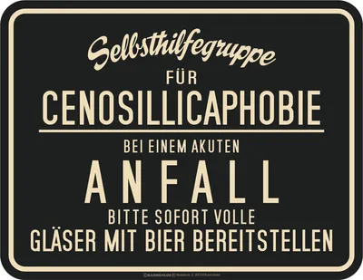 Produktbild von Bier - Fun-Schilder - Selbsthilfegruppe