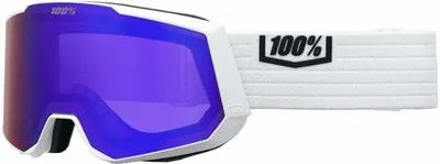 Obrázok produktu pre 100% Snowcraft XL White/HiPER Violet Mirror/HiPER Silver Flash Mirror Lyžiarske okuliare