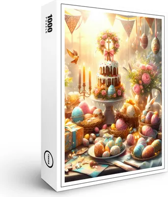 Image de Puzzle haut de gamme raxxa « Pâques à la lumière de l'espoir », 1 000 pièces