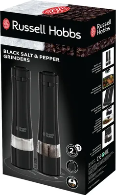 Obrázok produktu pre Russell Hobbs 28010-56 Gewürzstreuer Schwarz Salz- und Pfefferstreuer-Set (28010-56)