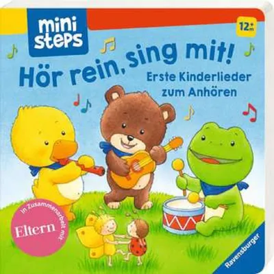 Produktbild von Ravensburger ministeps Buch Hör rein, sing mit! Erste Kinderlieder zum Anhören 31993