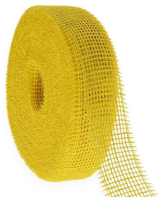 Produktbild von Juteband Gelb 5cm 40m Tischdeko Geschenkband Sommer