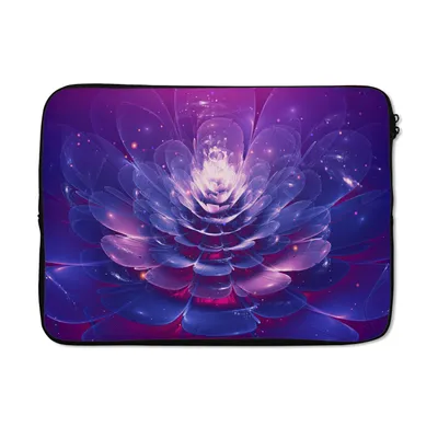 Produktbild von MuchoWow® Laptop Hülle 13 Zoll Blume - Licht - Abstrakt Laptoptasche - Laptophülle - Sleeve - Rundumschutz