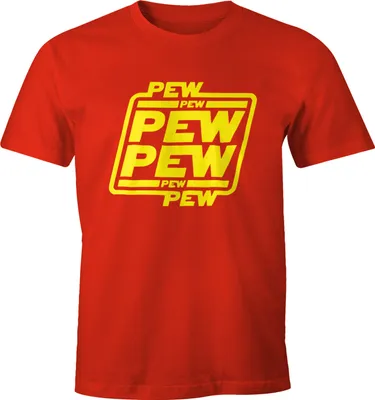 Produktbild von Herren T-Shirt Pew Pew Pew Fun-Shirt Moonworks® 3XL
