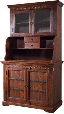 Image de MASSIVMOEBEL24 | Buffet 106x60 Acacia laqué Nougat OXFORD #510