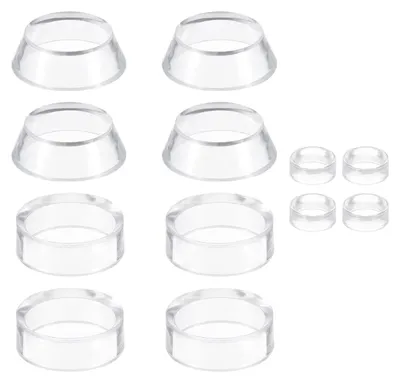 Displayständer-Set, 12 Acryl-Kugelhalter, transparent, 4 Größen