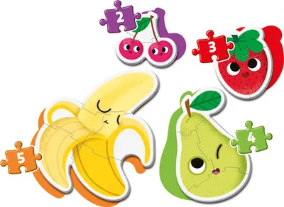 Produktbild von CLEMENTONI Mein erstes Obst-Puzzle 4in1 (2,3,4,5 Teile)