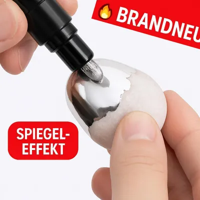 Produktbild von Spiegel Marker Stift Chrom Gold Silber Kupfer DIY Stift für Kunst & Auto Deko