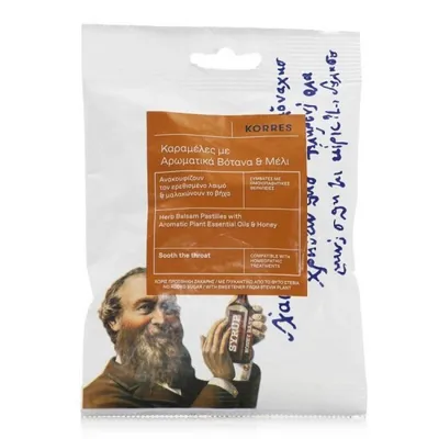Zdjęcie produktu dla Pastylki do ssania na gardło KORRES Miód i Aromatyczne Zioła, 16 szt