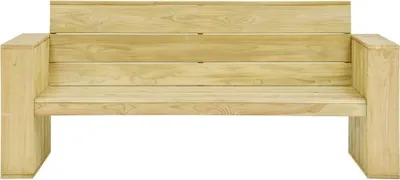 Zdjęcie produktu dla Ławka Ogrodowa Z Szarymi Poduszkami, 179 Cm, Drewno Sosnowe Lumarko!