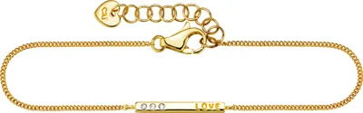 Produktbild von cai Armband 925/- Sterling Silber vergoldet Zirkonia Love
