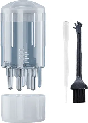 Produktbild von ml Haaröl-Applikator mit präziser Skala, Kamm für Kopfhautmassage, transparenter tragbarer Haarserum-Ölspender, Bürste, Kamm für die Haarwurzelanwendung