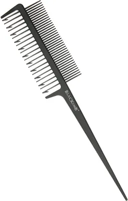 Produktbild von Blackomb - Strähnenkamm, für Balayage, Haarfärbekamm Profi, Spezialsträhnenkamm zum Färben, Antistatischer Kamm, Schwarz