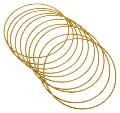 Produktbild von Goldene Metallringe 15cm für Makramee und Blumenkränze zur Hochzeitsdekoration und Wandgestaltung