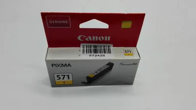 Produktbild von Canon CLI-571Y Tinte Gelb, Standardertrag, Gelb, Tinte auf Pigmentbasis, 7 ml, 1 Stück(e), 347 Seiten